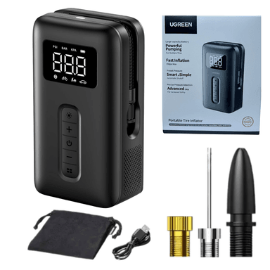 INFLADOR DE LLANTA COMPRESORA DE AIRE PARA AUTO PORTATIL