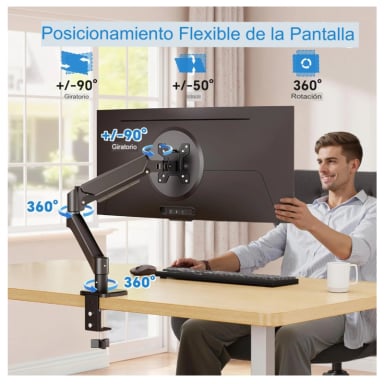 RACK SOPORTE DE MESA PARA MONITOR 17 A 30 BRAZO ARTICULADO ZJ-K7900 - 3