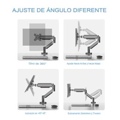 RACK SOPORTE DE MESA PARA MONITOR 17 A 30 BRAZO ARTICULADO ZJ-K7900 - 7