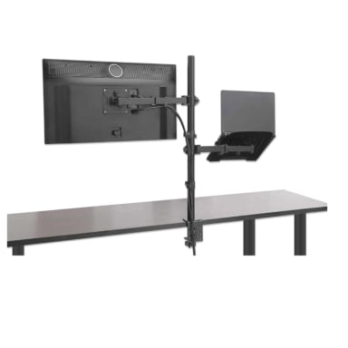 SOPORTE 2 EN 1 PARA MONITOR Y LAPTOP 13-32 Y LAPTOP DE 10 A 17 CON BRAZO ARTICULADO ERGONÓMICO ZJ-K7902 - 4