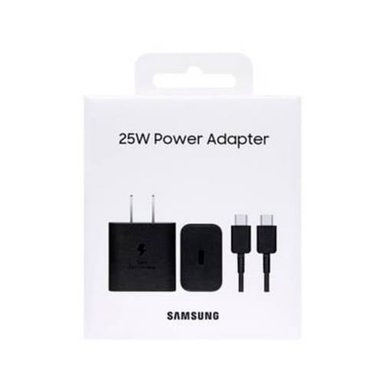 CARGADOR CON CABLE SAMSUNG 25W GAN PARA GALAXY A55/ A56 NEGRO - 1