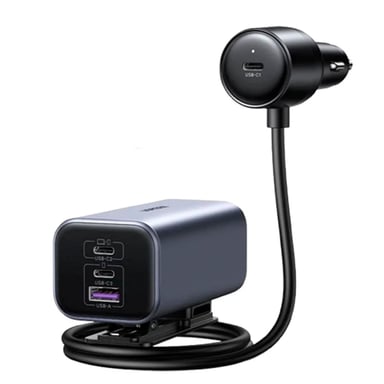 CARGADOR DE AUTO UGREEN EC706 PUERTO MÚLTIPLE 150W NEGRO - 4