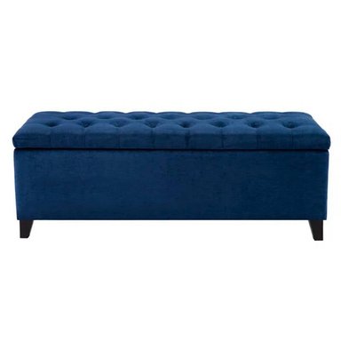 BANQUETA LEMUEBLE CAPITONE BAUL ADA 1 M AZUL