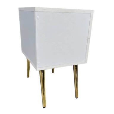 VELADOR VINTAGE 2 CAJONES BLANCO - 3