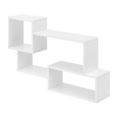 REPISA LEMUEBLE BLANCO FLOTANTE MELAMINA 87X54X18CM - 3