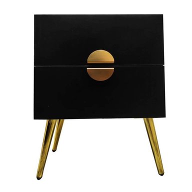 VELADOR LEMUEBLE ALBA 2 CAJONES NEGRO - 2