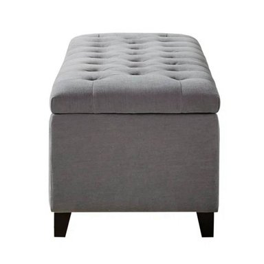 BANQUETA LEMUEBLE CAPITONE BAUL ADA 1 M GRIS PLOMO - 3