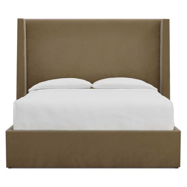 CAMA LEMUEBLE LISA 2 PLAZAS TAPIZADA CAMEL