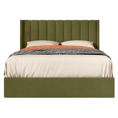 CAMA LEMUEBLE LISÓN 2 PLAZAS TAPIZADA LISTÓN PISTACHO