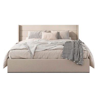 CAMA LEMUEBLE LISTÓN VENUS QUEEN TAPIZADA BEIGE