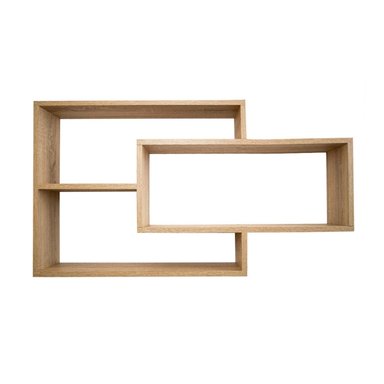 REPISA FLOTANTE MELAMINA 104X58X20CM MACADAMIA - 3