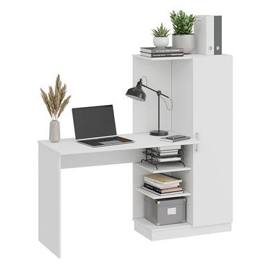 ESCRITORIO LIBRERO BLANCO MULTIFUNCIONAL 1.20 M