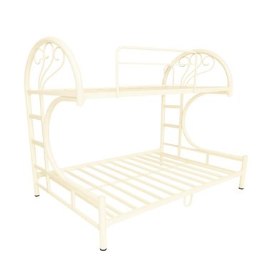 CAMAROTE LEMUEBLE METÁLICO CREMA MIXTO 1.5 PLAZAS ARRIBA Y 2 PLAZAS ABAJO