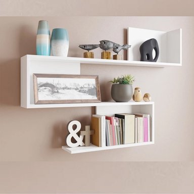 REPISA FLOTANTE MELAMINA 110X80X15CM BLANCO