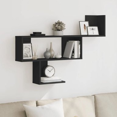 REPISA SCHICK FLOTANTE MELAMINA 110X70CM NEGRO