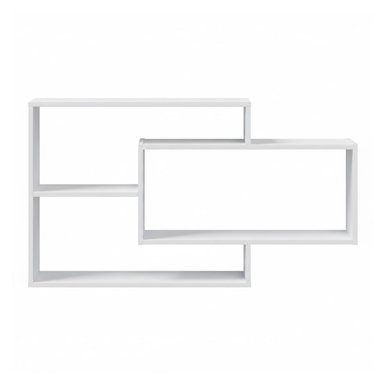 REPISA FLOTANTE KATT MELAMINA 104X58X20CM BLANCO - 3