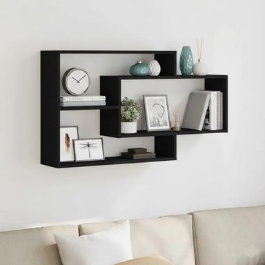 REPISA FLOTANTE KATT MELAMINA 104X58X20CM NEGRO