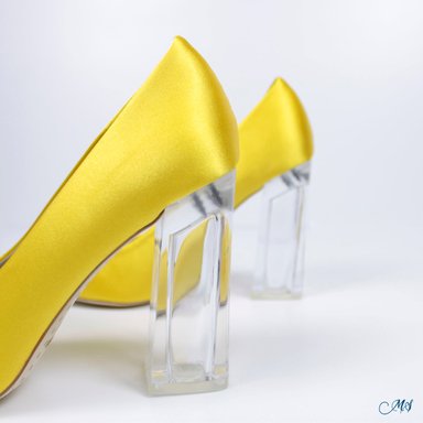 ZAPATOS DE VESTIR MUJER MARGLO SHOES AMARILLO STILETTOS M10 - 3