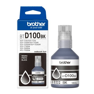 TINTA BROTHER COLOR NEGRO BTD100BK ALTO RENDIMIENTO