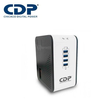 ESTABILIZADOR CDP R2CU-AVR1008I 500 WATTS 1000VA 8 SALIDAS 4 PUERTOS USB