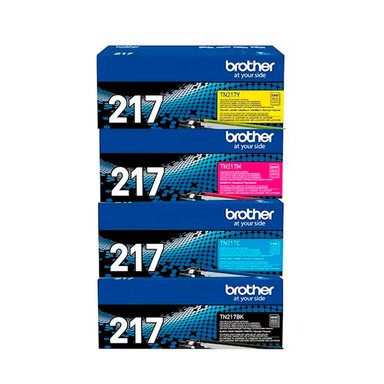 KIT TONER BROTHER TN217 MULTICOLOR 4 COLORES