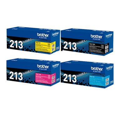 TÓNER BROTHER TN-213 MULTICOLOR PACK 4 TN213 BKCMY L3270/L3551/L3750 BK CY MA YE