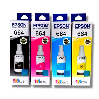 TINTA EPSON T664 MULTICOLOR 664 PACK 4 COLORES