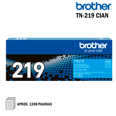 TÓNER BROTHER TN-219 CIAN 1200 PAGINAS TN219C