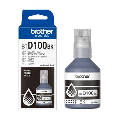 BOTELLA DE TINTA BROTHER BTD100BK NEGRO