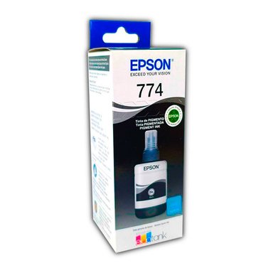 BOTELLA DE TINTA EPSON T774 NEGRO 140ML M105/M205