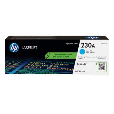 TONER HP 230A CYAN W2301A LASERJET PRO 4203, MFP 4303