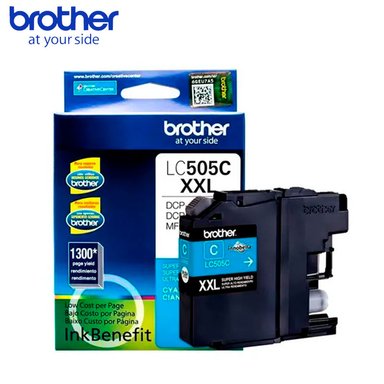 CARTUCHO DE TINTA BROTHER LC505C CYAN XXL 1300 PAGINAS