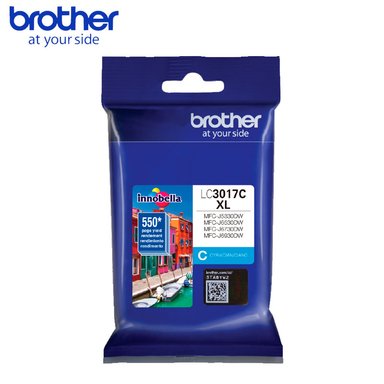 CARTUCHO DE TINTA BROTHER LC3017C XL CYAN 550 PÁG. CYAN