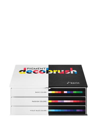 MARCADORES KARIN MARKERS PIGMENT DECOBRUSH SET DESIGNER 36 COLORES - 2