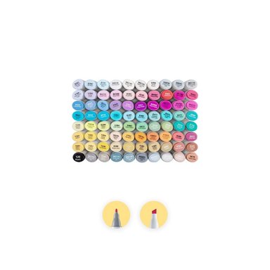 SET MARCADORES OHUHU MULTICOLOR OAHU PUNTA FINA + BISELADA. 80 ALCOHOL + 1 BLENDER - 1