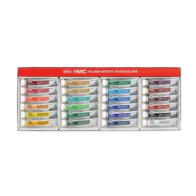ACUARELAS HOLBEIN SET 5ML X 24 COLORES