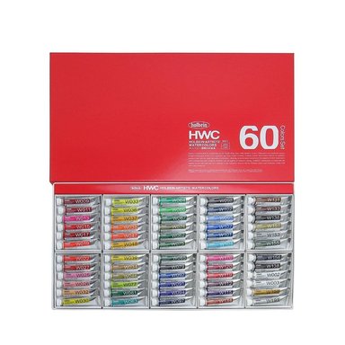 ACUARELAS HOLBEIN SET 5ML X 60 COLORES
