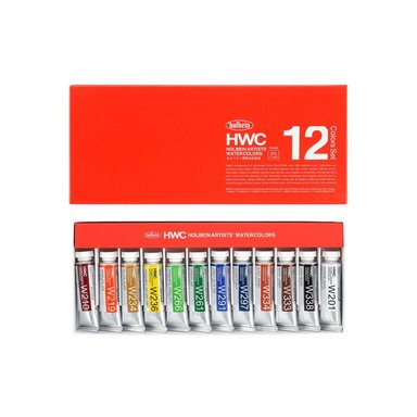 ACUARELAS HOLBEIN SET 15ML X 12 COLORES