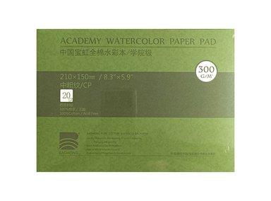 BAOHONG PAPEL DE ACUARELA - ACADÉMICO - GRANO FINO - A5 21 CM X 15 CM