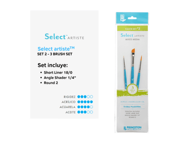 SET DE PINCELES PRINCETON 2 SELECT X 3 PIEZAS