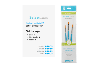 SET DE PINCELES PRINCETON 3 SELECT X 3 PIEZAS