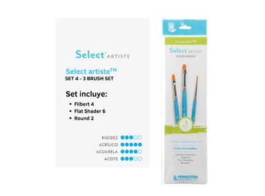 SET DE PINCELES PRINCETON 4 SELECT X 3 PIEZAS