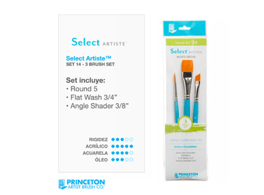 SET DE PINCELES PRINCETON 14 SELECT X 3 PIEZAS