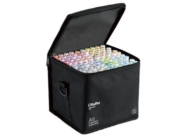 SET MARCADORES OHUHU 19.5 96 UNIDADES HONOLULU PUNTA PINCEL + PUNTA BISELADA DE ALCOHOL TONOS PASTEL + 1 BLENDER