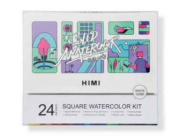 ACUARELAS MIYA KIT SQUARE X24 COLORES