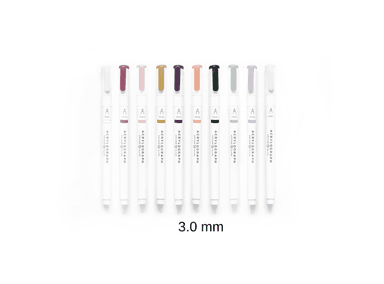 PACK MARCADORES ARCHER 10 UNIDADES Y OLIVE ACRYLOGRAPH PENS WARM FALL SELECTION PUNTA 3.0 MM