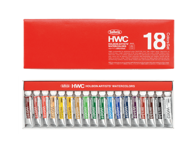 ACUARELAS HOLBEIN SET 5ML 18 COLORES