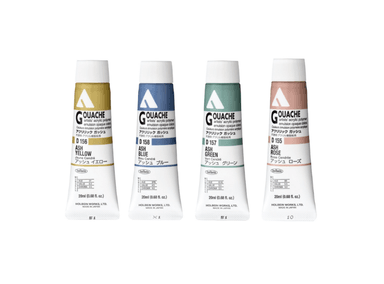 PINTURA HOLBEIN ACRYLA GOUACHE PACK ASH SET 20ML 4 COLORES
