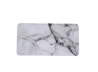 ESTUCHE VACÍO PARA ACUARELAS RECTANGULAR (METAL) - MÁRMOL