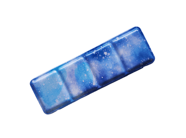 ESTUCHE VACÍO PARA ACUARELAS SIN SOPORTE (METAL) - MEDIANO + 44 MEDIOS GODETS - AZUL CELESTE PINTURA